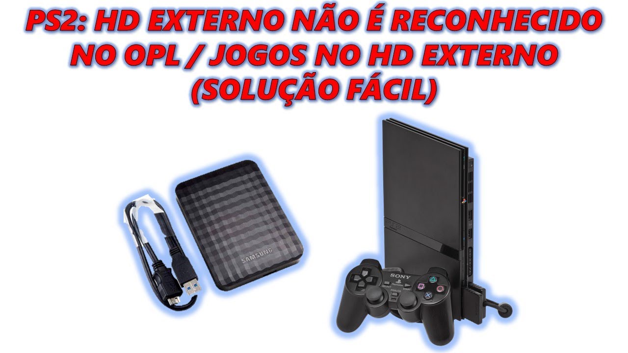 PS2: HD EXTERNO NÃO É RECONHECIDO NO OPL / JOGOS NO HD EXTERNO (SOLUÇÃO FÁCIL)