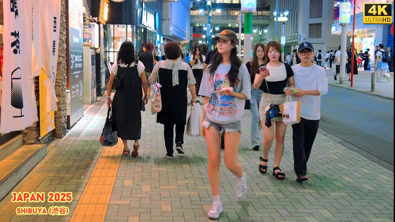 4K HDR Japan travel 2025 | Night Walk in Shibuya (渋谷) Tokyo Japan | Ambience Nature for relaxing