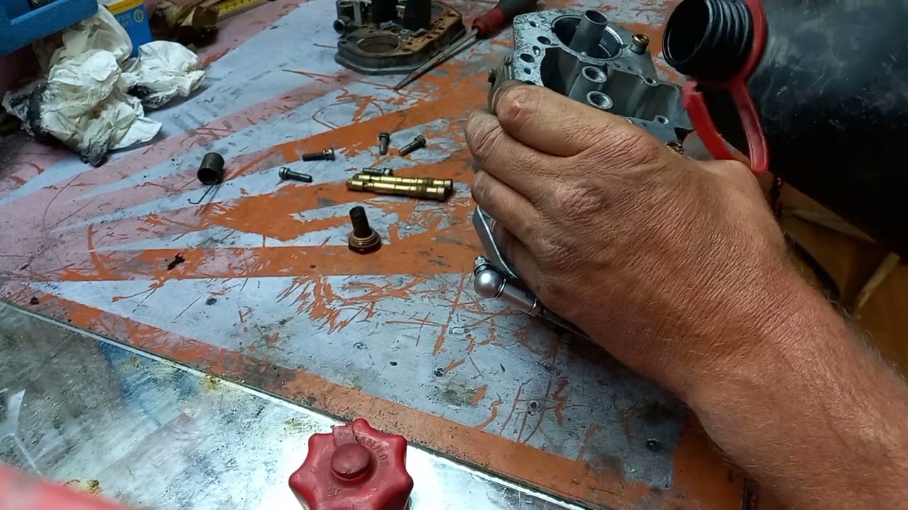 carbu weber 40 IDF,révision et remontage du brol.