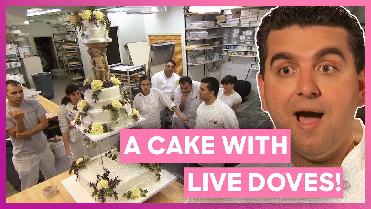 Buddy Builds A Traditional Italian Wedding Cake With LIVE Doves! | Cake Boss