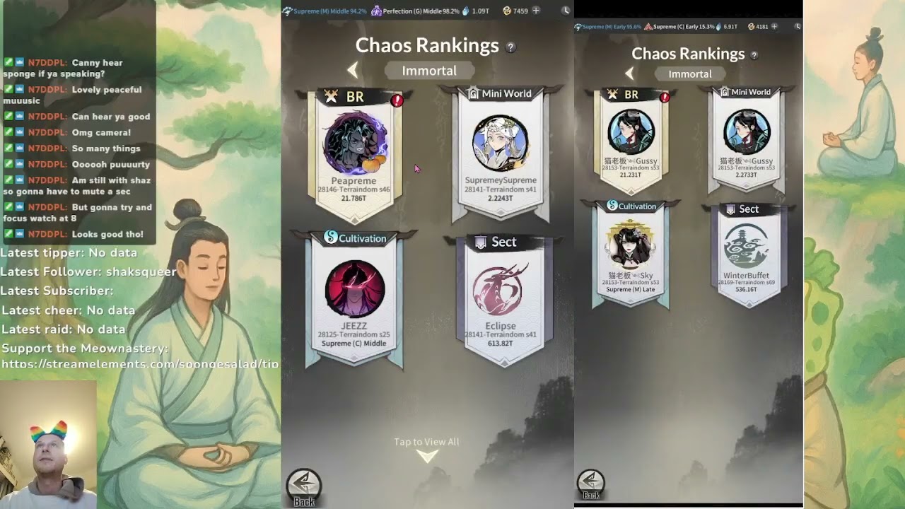 Overmortal Double Apex and Cul De Sect -2 Accounts = Twice the Chaos