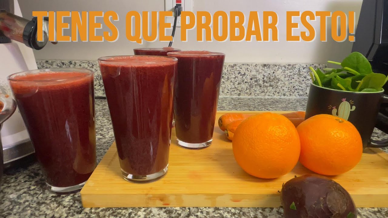 Jugo Natural para Levantar el Hierro y Llenarte de Energía!