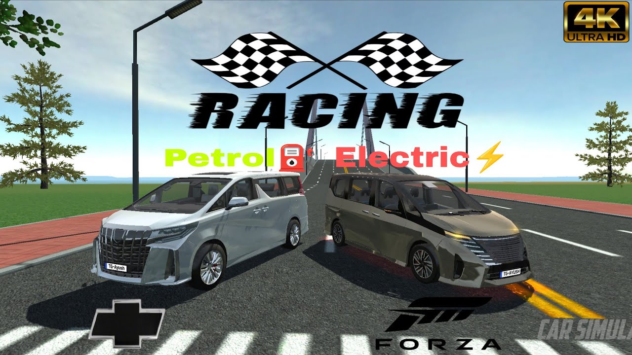 2 CAR'S RACING BATTLE? PETROL ⛽ Vs ELECTRIC⚡!! CAR SIMULATOR 2💀!! 