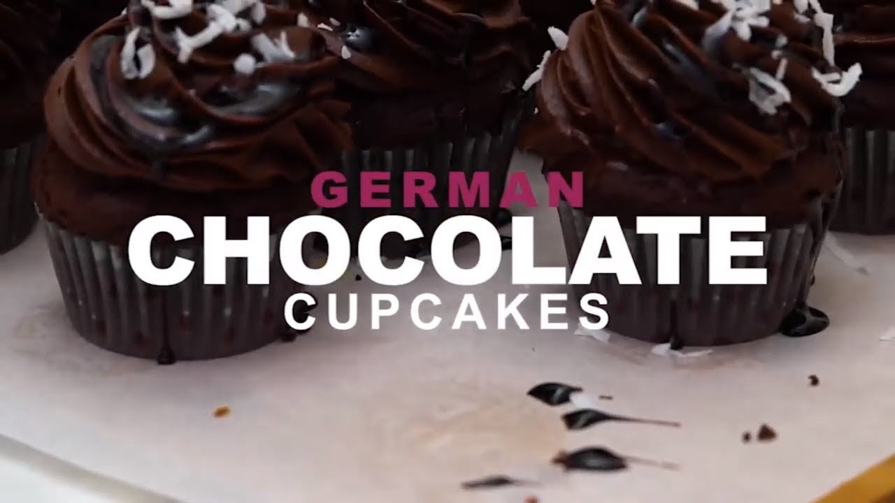 German Chocolate Cupcakes Recipe Video