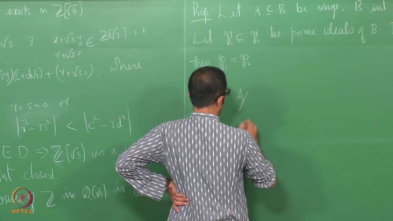 Lecture 24 - Lying Over and Going up Theorems