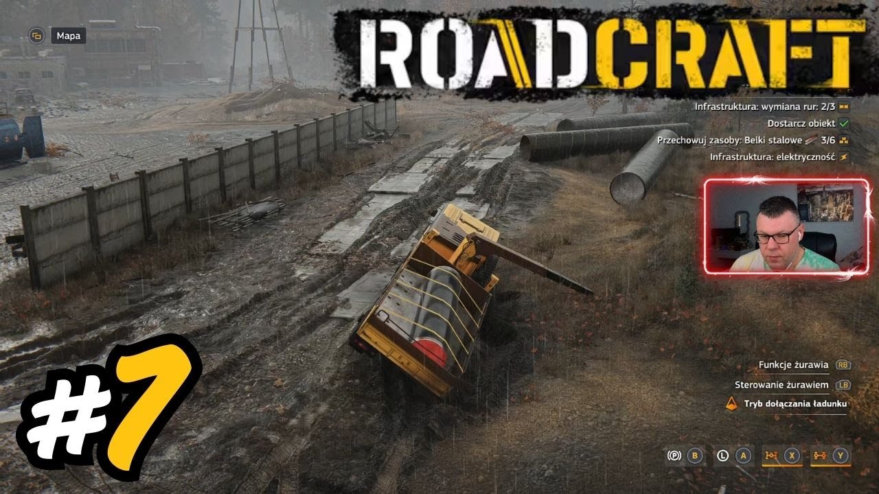 RoadCraft przy prawie glebie technika z Snowrunner ponoszenia się podnośnikiem działa #7