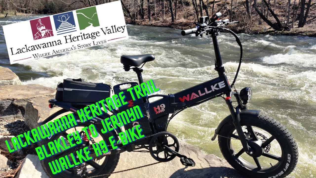 Lackawanna Heritage Trail E Bike Ride from Blakley to Jermyn March 2024 on my Wallke H9 E-Bike