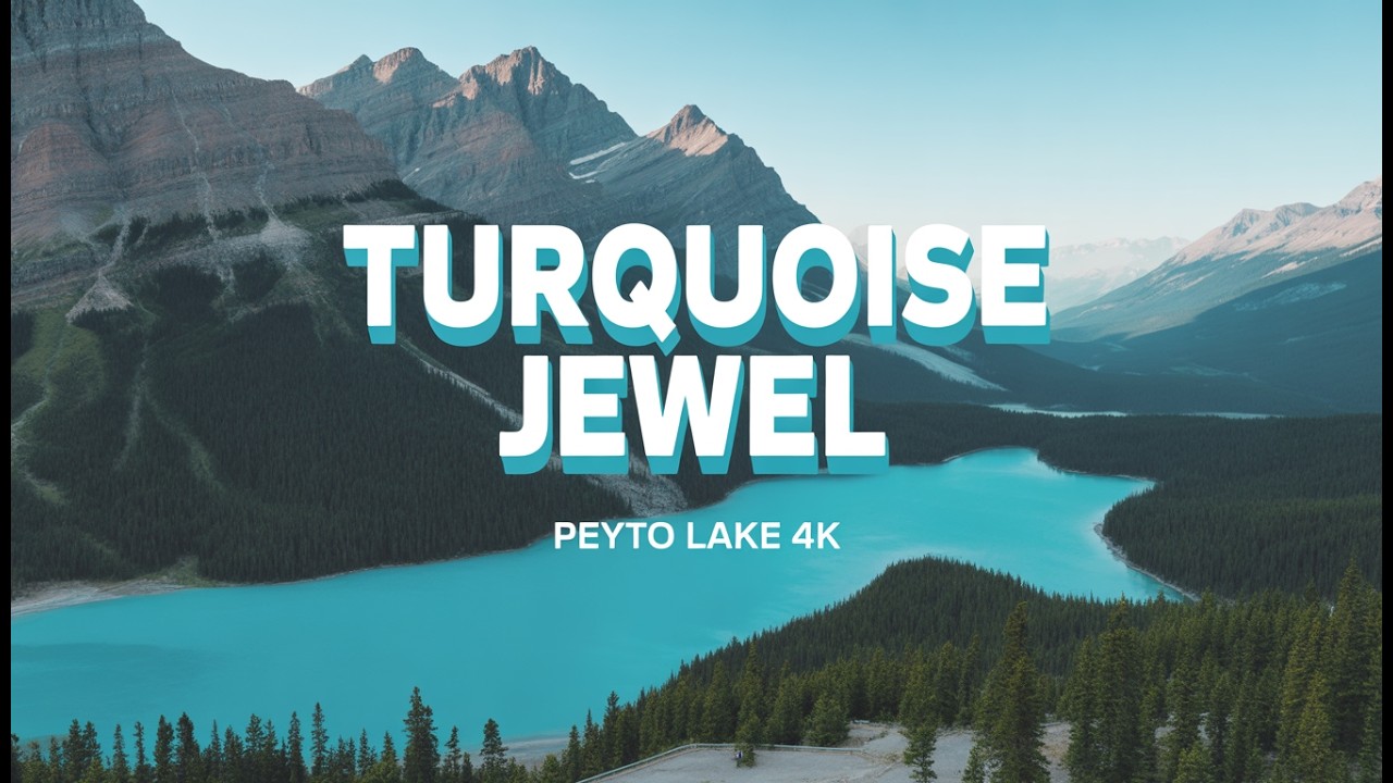 Peyto Lake, Canada in 4K | Turquoise Jewel of the Canadian Rockies