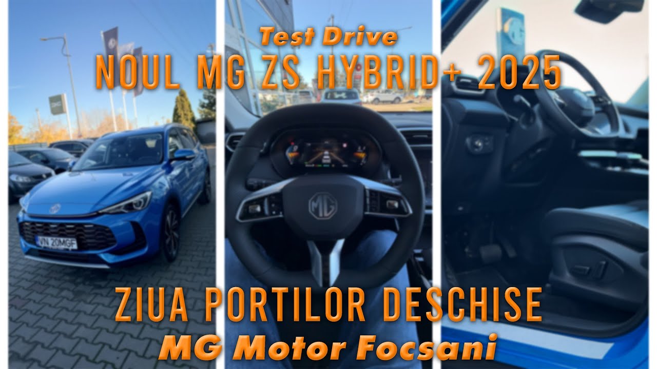 Test Drive MG ZS Hybrid+ 2025 – Eveniment MG Motor | Echipare Exclusive și primă impresie! 4K