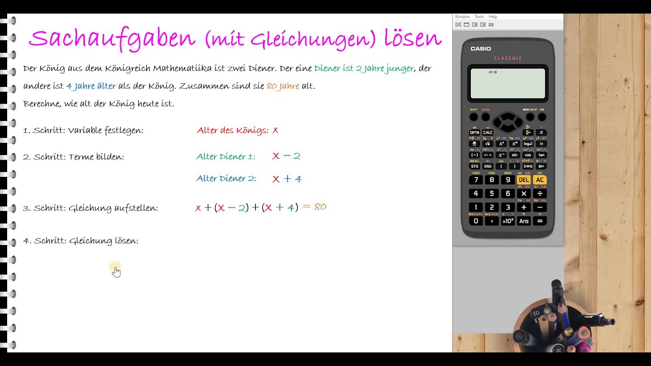 Lernvideo_Gleichungen l&ouml;sen (Sachaufgaben)
