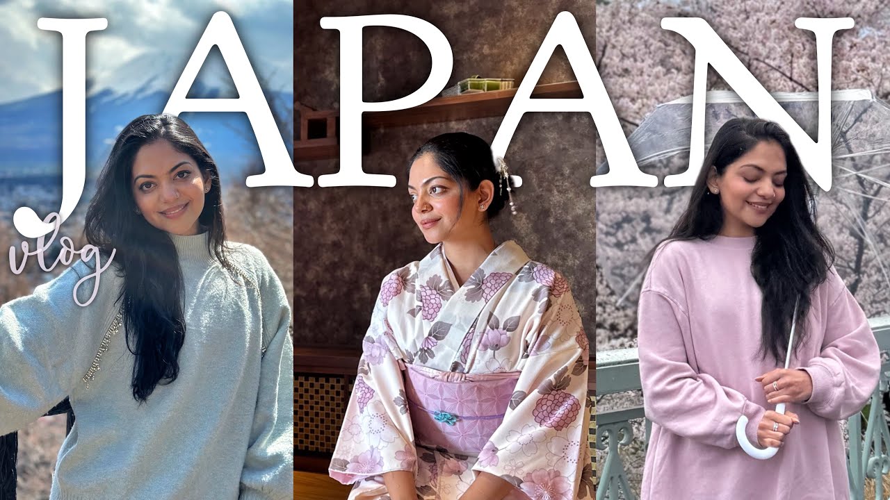 JAPAN Vlog | Ahaana Krishna | Cherry Blossoms and so much more 🌸
