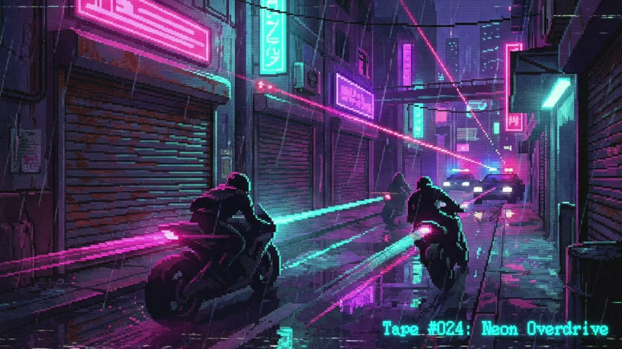 Cyberpunk Darksynth Chiptune | Neon Overdrive【Lost Arcade Tapes #024】