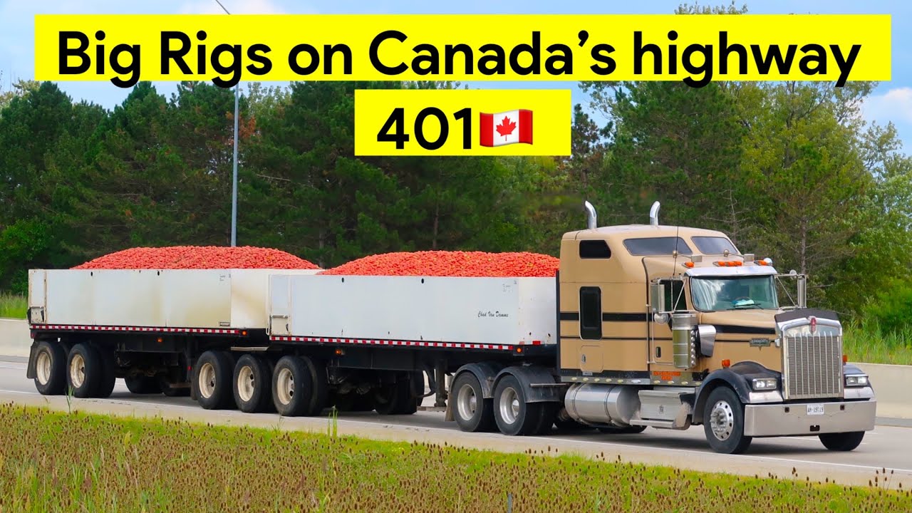 Truck Spotting on Highway 401 in Ontario, Canada#46🇨🇦#BigRig #TruckSpotting #heavyhaulers 