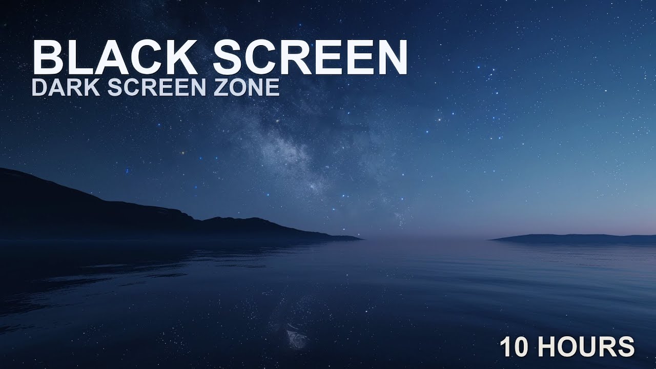 10 Hour Sleep Music Black Screen • Dark Screen Zone | Save Battery & No Loops