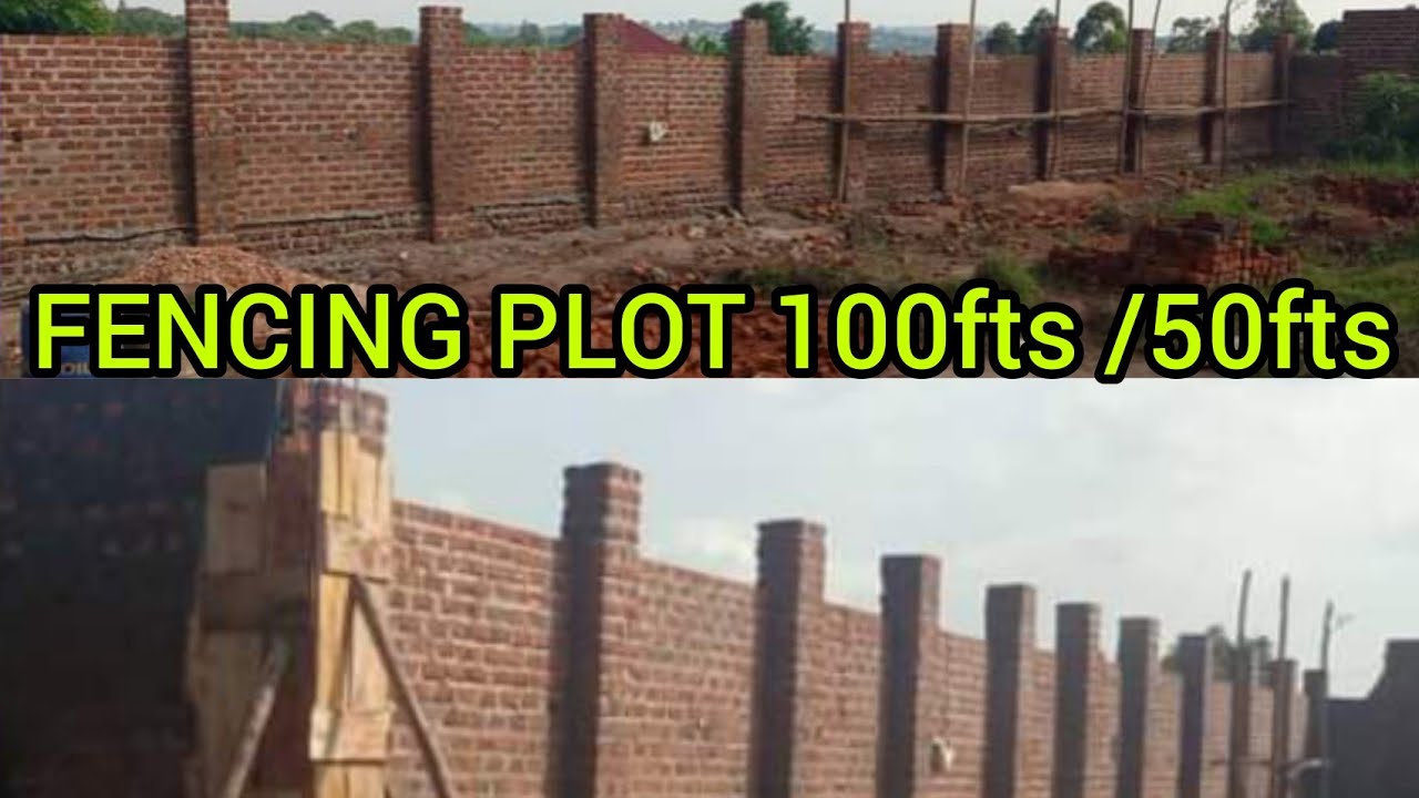 Fencing a Plot of Land Size 100fts by 50fts in Uganda @materialCosts /@buildingtips3579