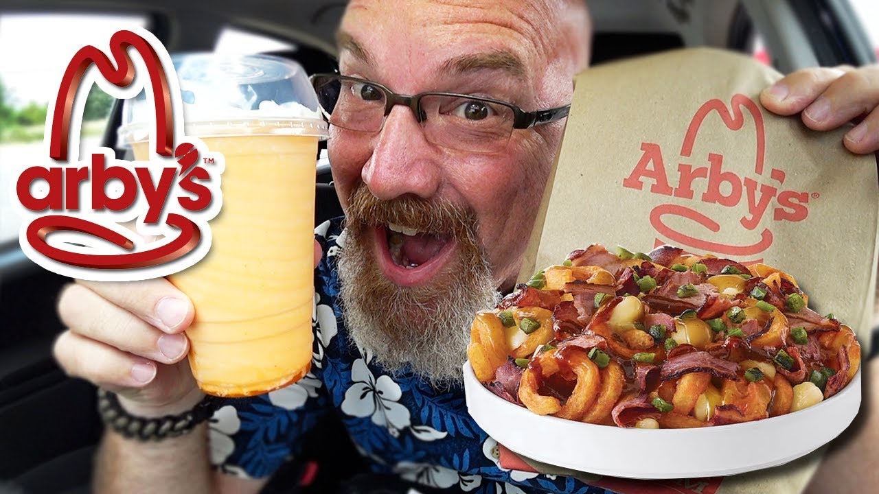 Arby's 🍟 Spicy Brisket Poutine 🍟 & Orange Cream Shake