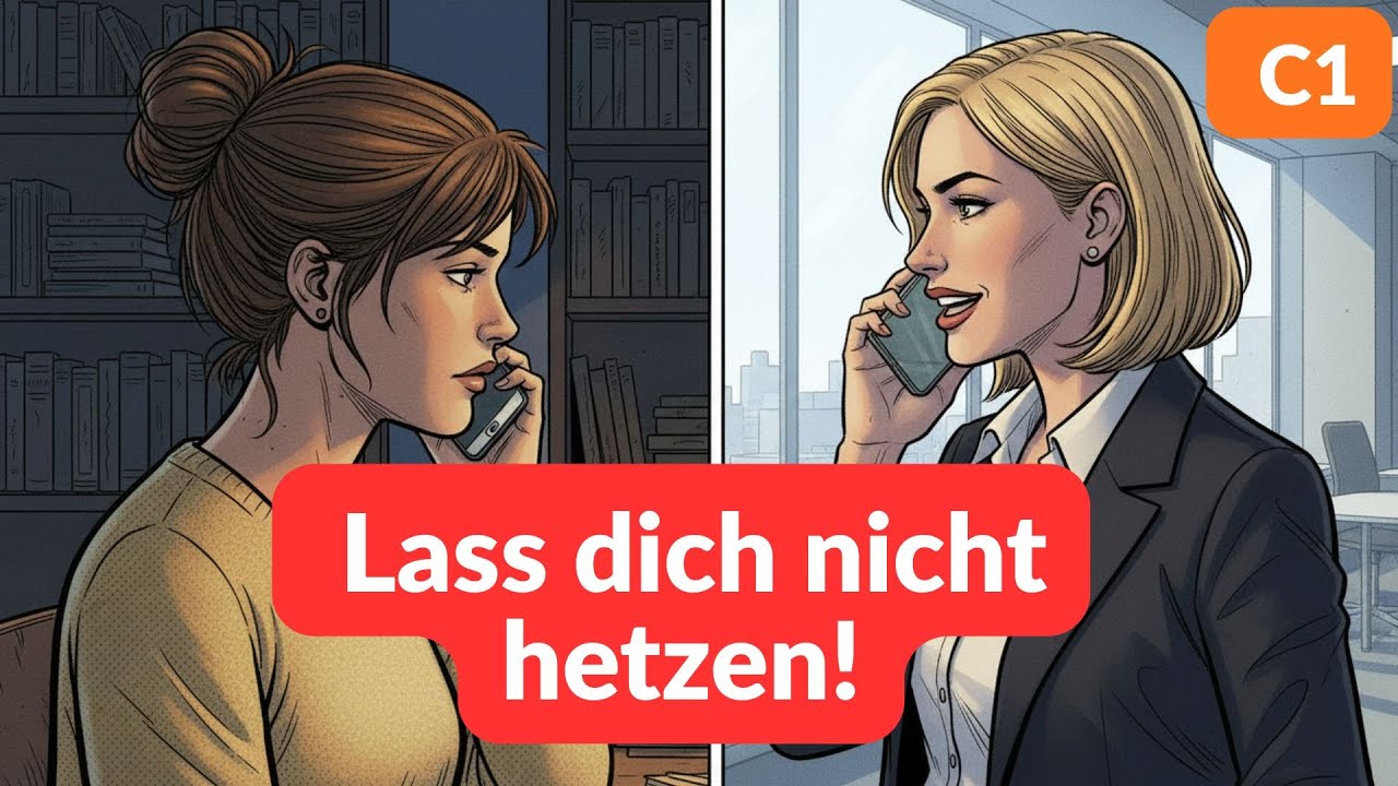 Lass dich nicht hetzen! Deutsch lernen mit Kurzgeschichte (C1)  | Hörverstehen & Wortschatztraining