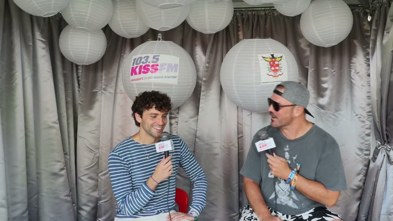 Mark Ambor Backstage at Lollapalooza