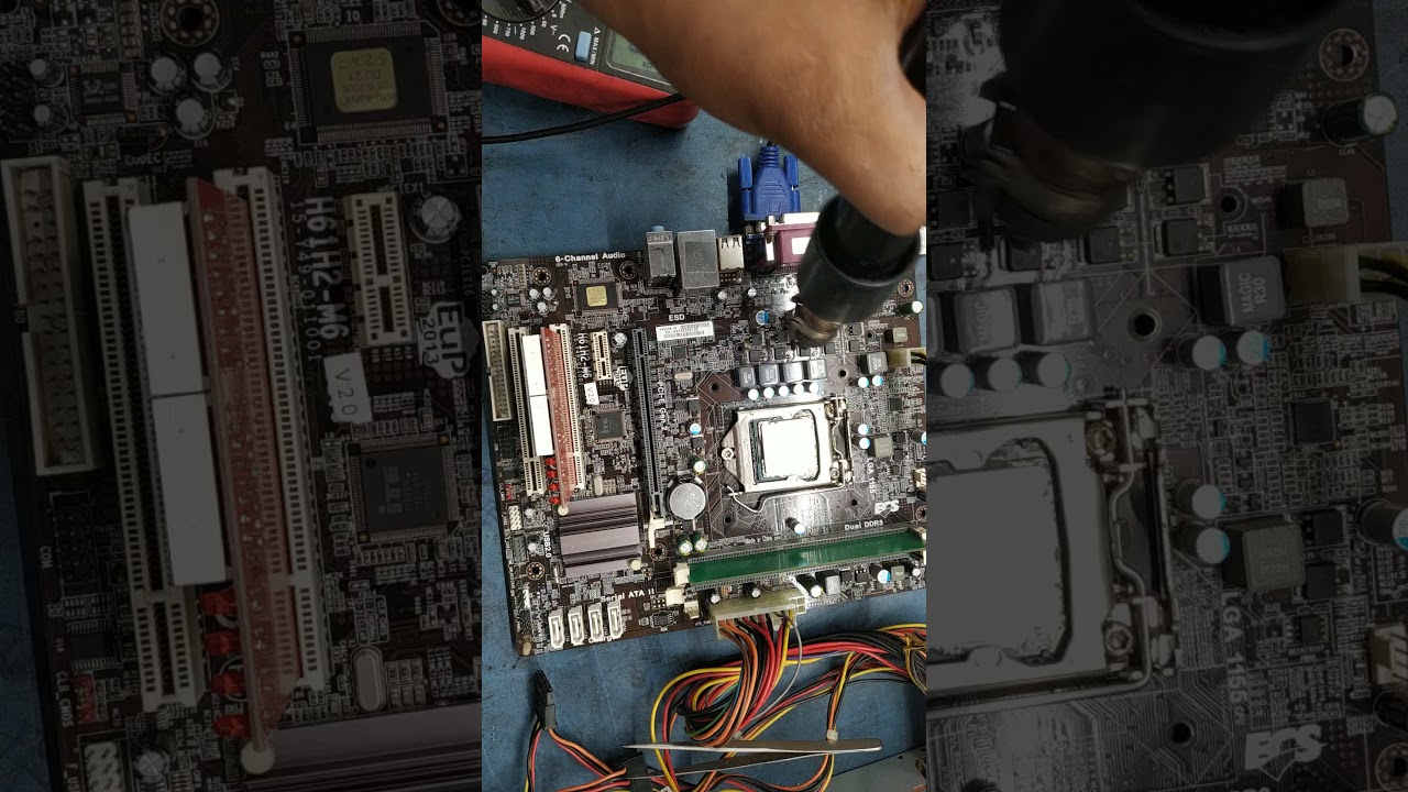 #repair ECS h61h2-m6 not power repair guide full tutorial