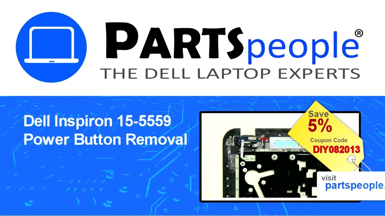 Dell Inspiron 15 5559 (P51F004) Power Button Board How-To Video Tutorial