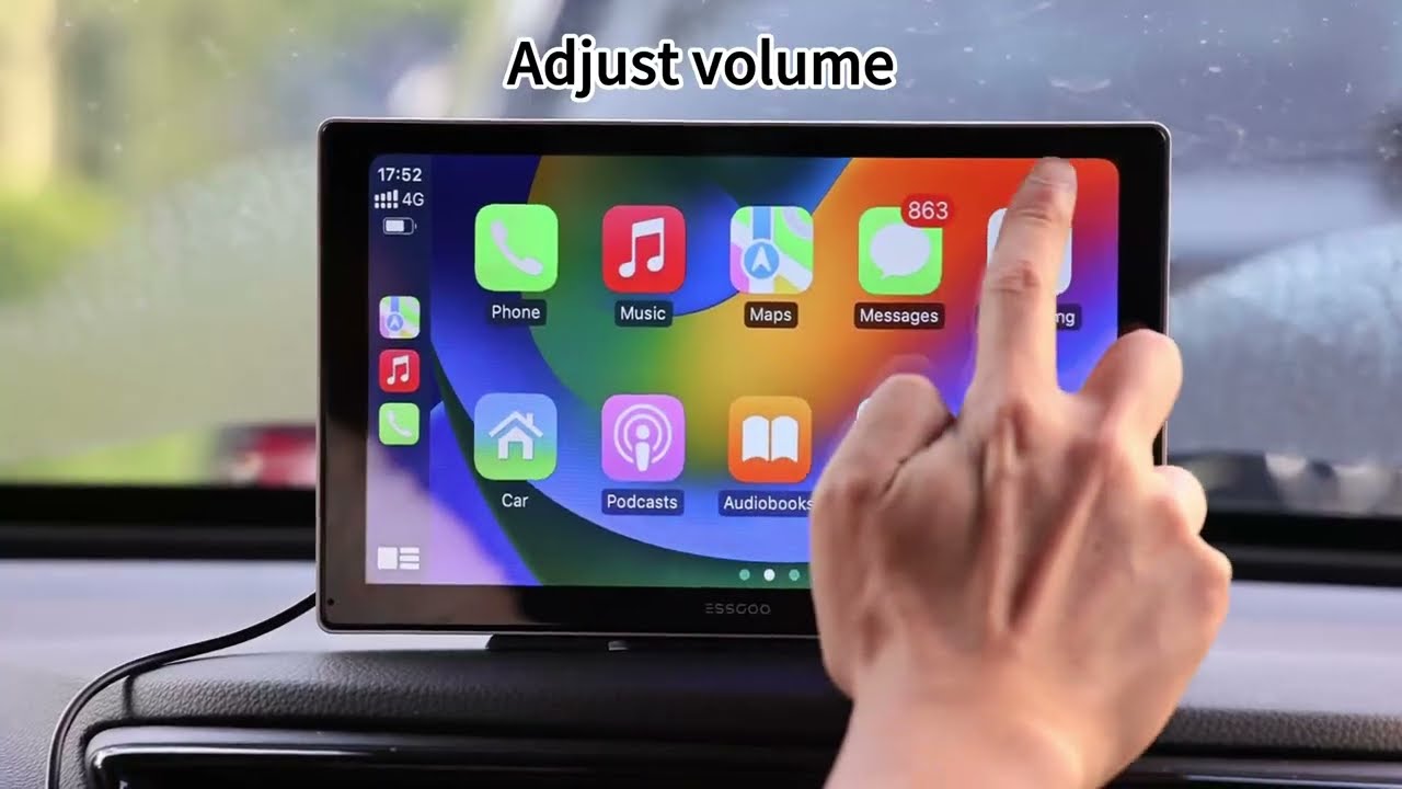 Portable Car Stereo 991CP F133 | 9 inches Carplay & Android Auto | Unboxing and Features - English