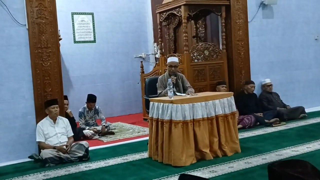 Ceramah Tarawih Mlm ke 7  Ustadz Drs.Abu Bakar M.Pd Di Masjid Nurul Falah Jl.kamboja Panam Pku