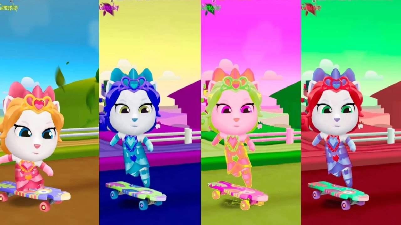 Talking Tom Gold Run NEW UPDATE PARTY PARADE New Character Valentine Angela Unlocked Gameplay HD