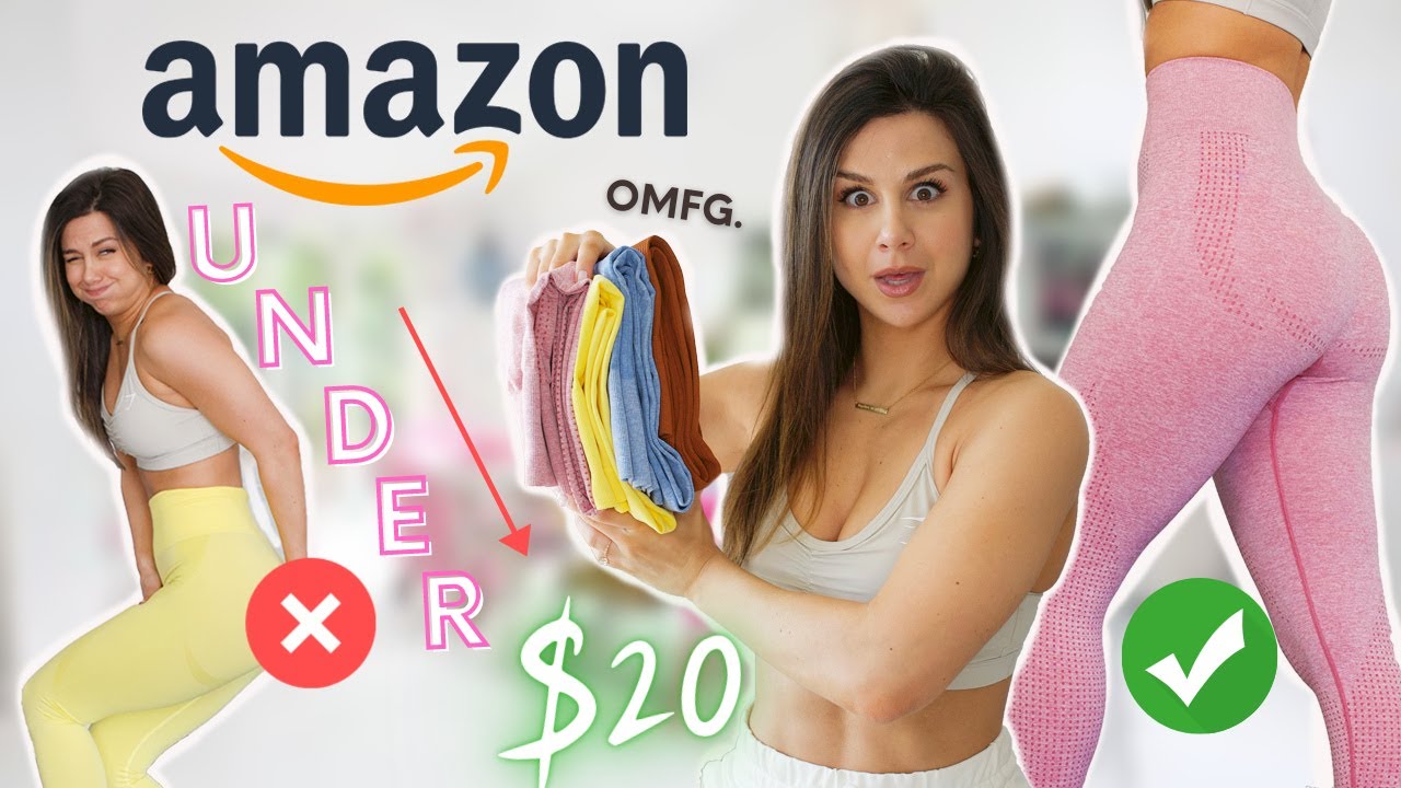 Amazon SEAMLESS leggings UNDER $20! | Amazon gym leggings try on haul review! Running Girl, SUUKSESS