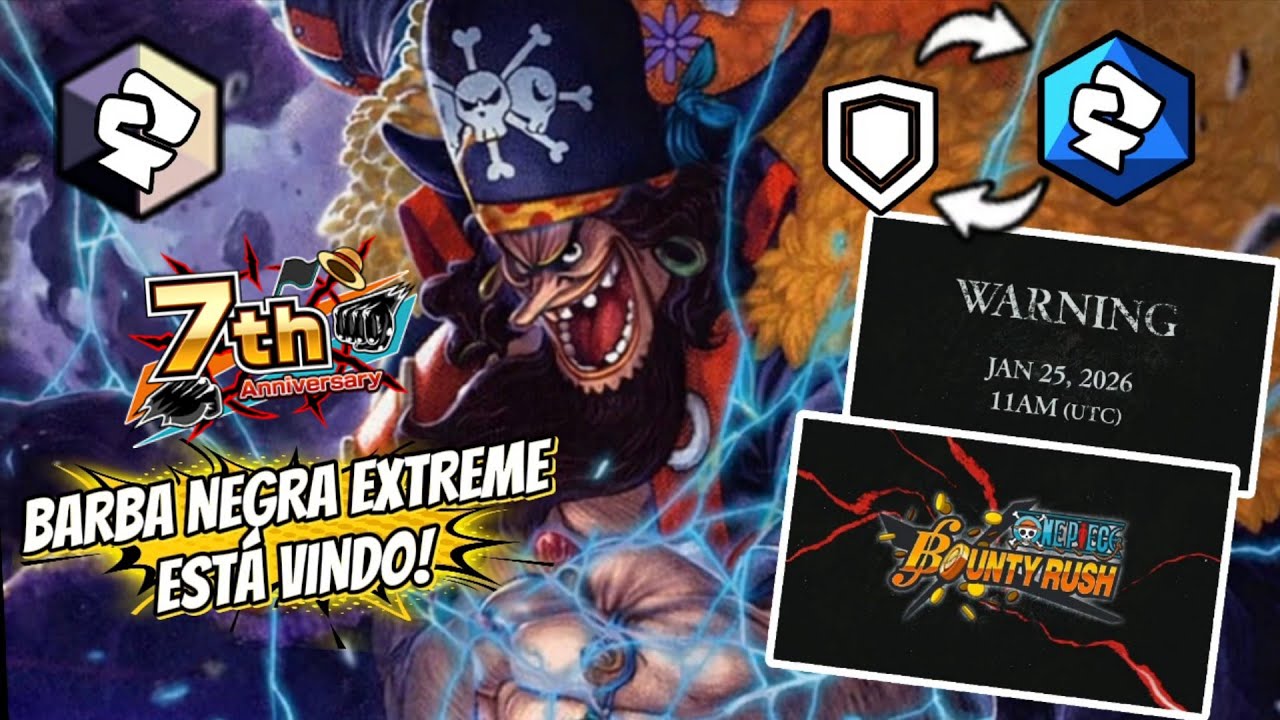 BARBA NEGRA É O PRÓXIMO EXTREME DO ONE PIECE BOUNTY RUSH! E EU POSSO PROVAR! PREVISÃO DO TEACH V2!