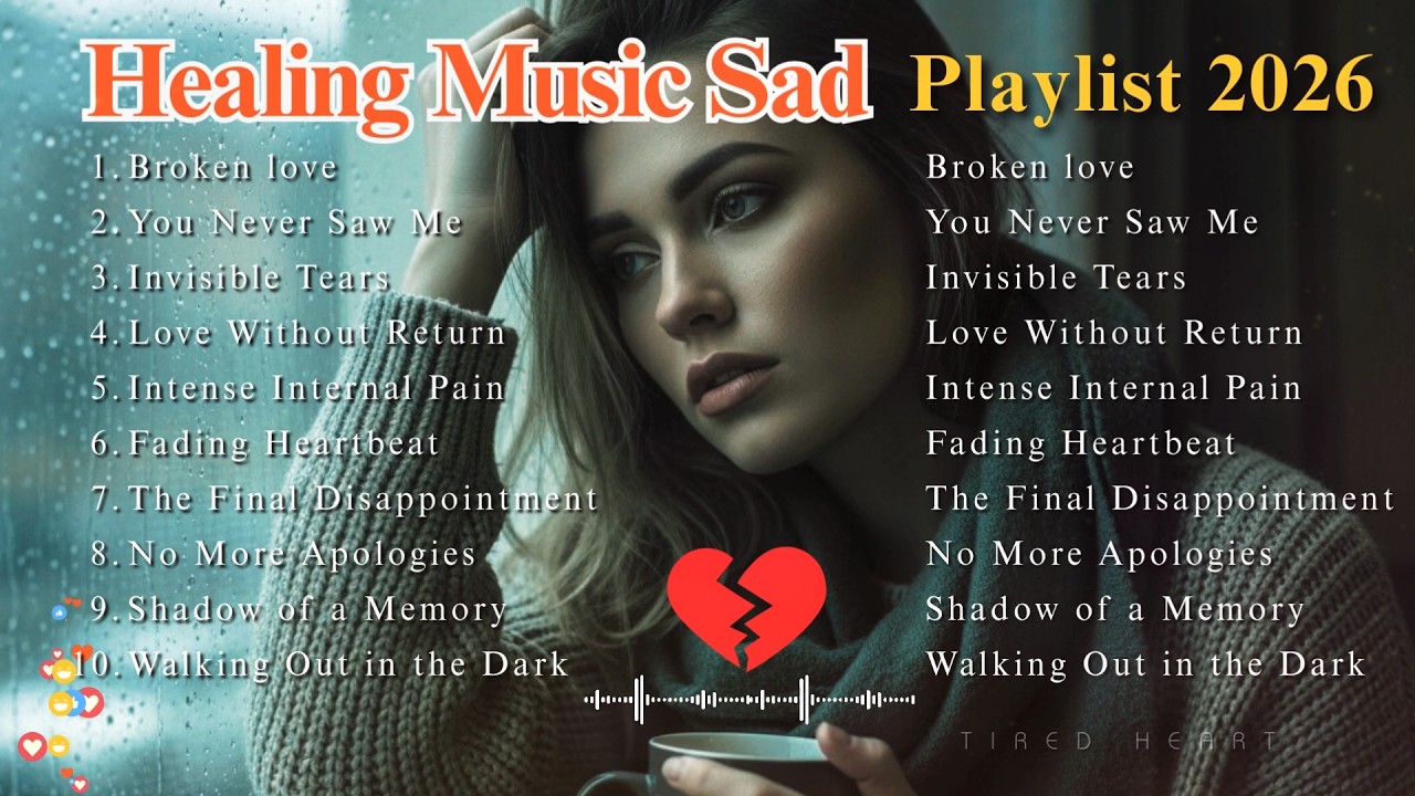 Emotional Heartbreak Songs😴💔Beautiful Sad Music for Lonely Nights & Healing