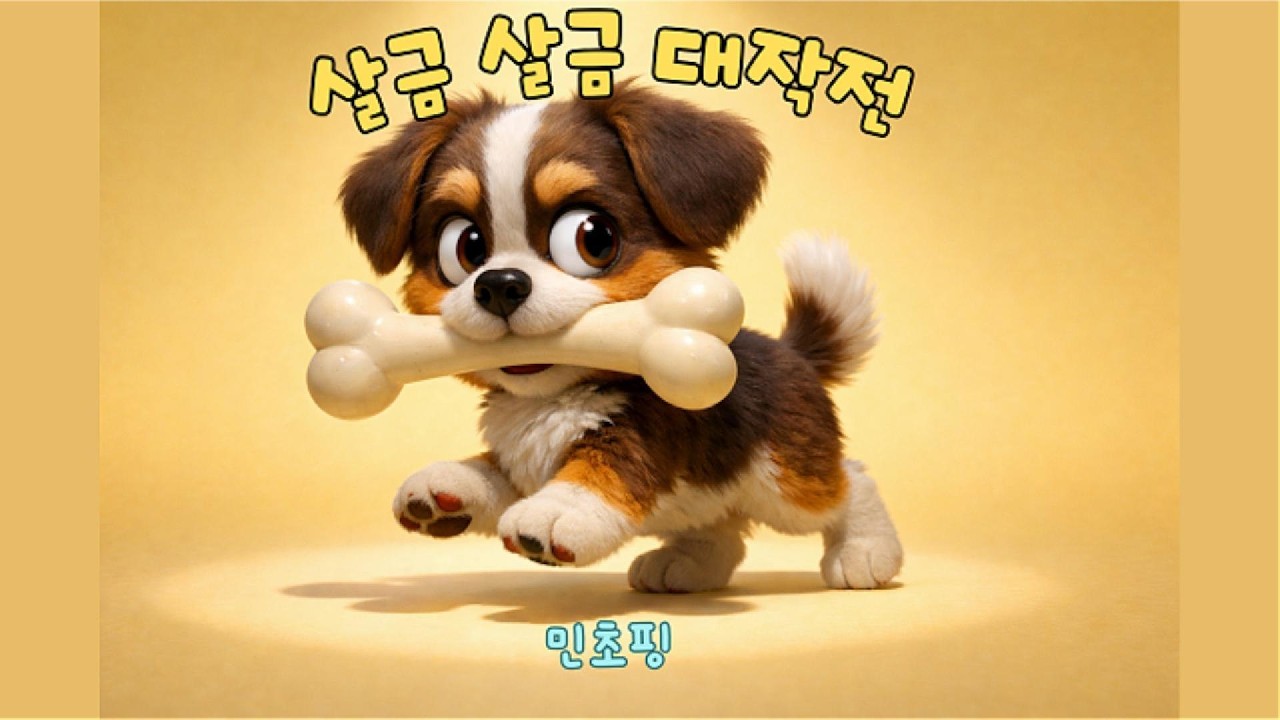 [1시간] 귀여운 강아지가 눈치 볼 때 나오는 통통 튀는 예능 브금 🐾 | 코믹/브이로그/동물 BGM | 민초핑 - 살금살금 대작전