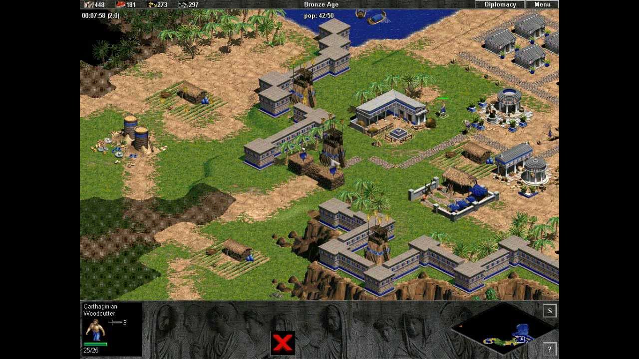 First Punic War. mission 3. Battle of Tunes. Longplay. Trial (demo) campaign. Age Empires. Hardest