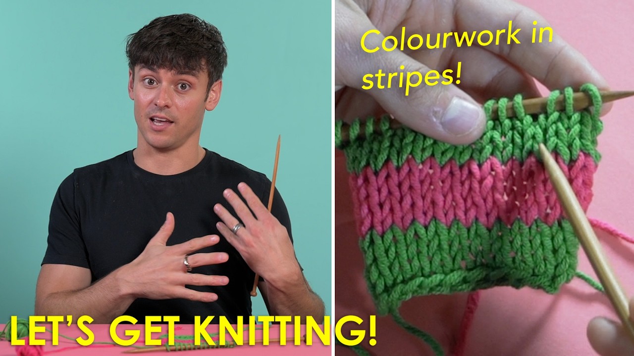 Working in Stripes | Beginner's Guide to Knitting with Tom Daley | Let's Get Knitting 🧶