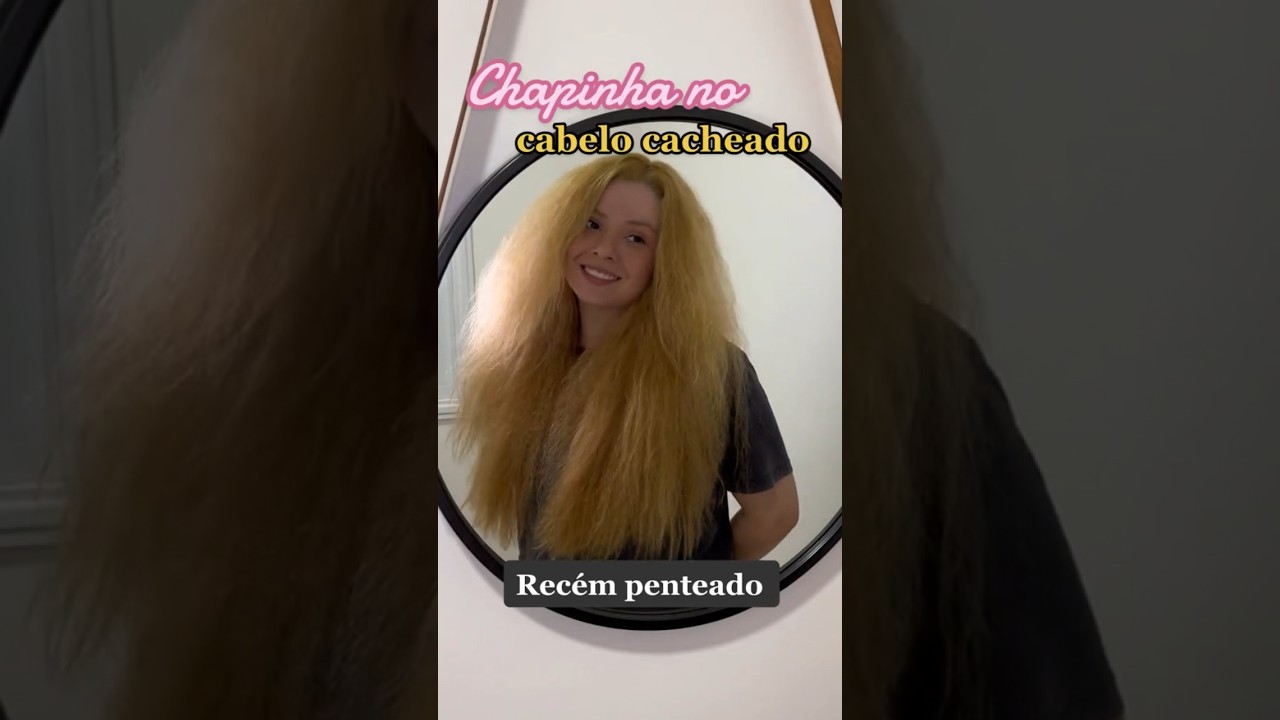 Chapinha no CABEL&Atilde;O #chapinha #cacheada #ruivas