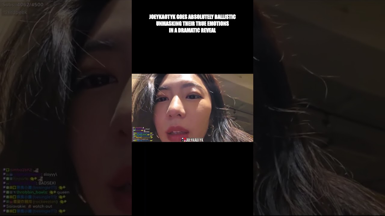 JOEYKAOTYK goes absolutely ballistic, unmasking their true emotions in a dramatic reveal! 