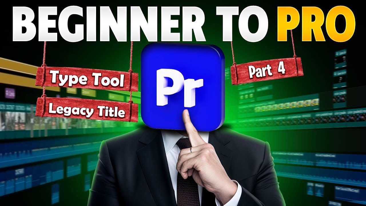 How to Use Type Tool, Legacy Title, Crawl Text & Roll Text in Premiere Pro | Easy Tutorial