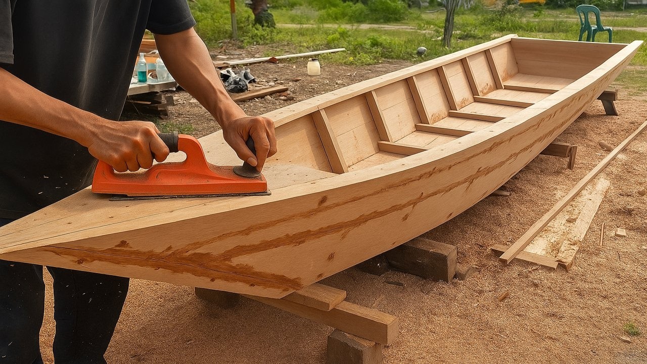 Building a Wooden Boat from Scratch (Step-by-Step) by @JJfishing19marine​