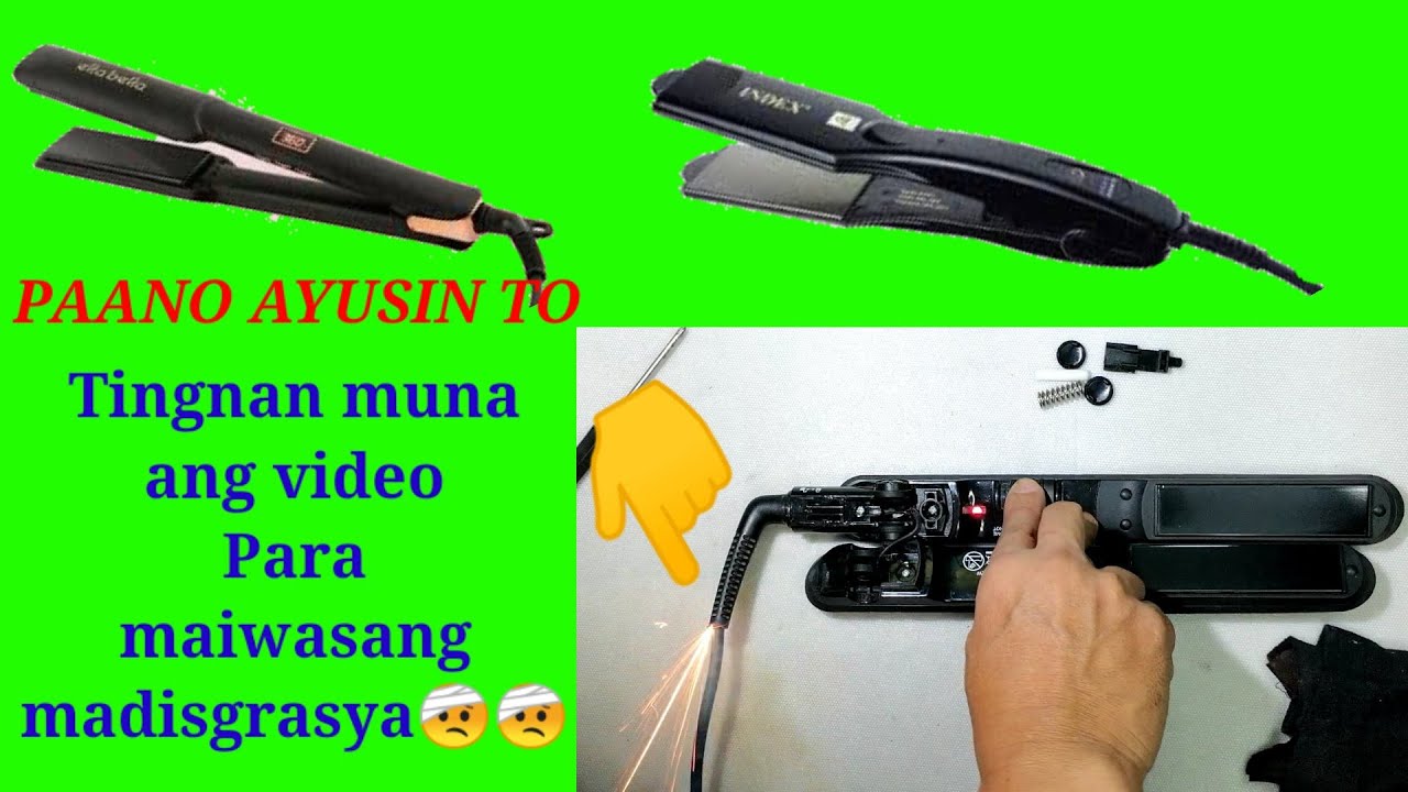 How to repair hair straighteners iron or plantsa sa buhok