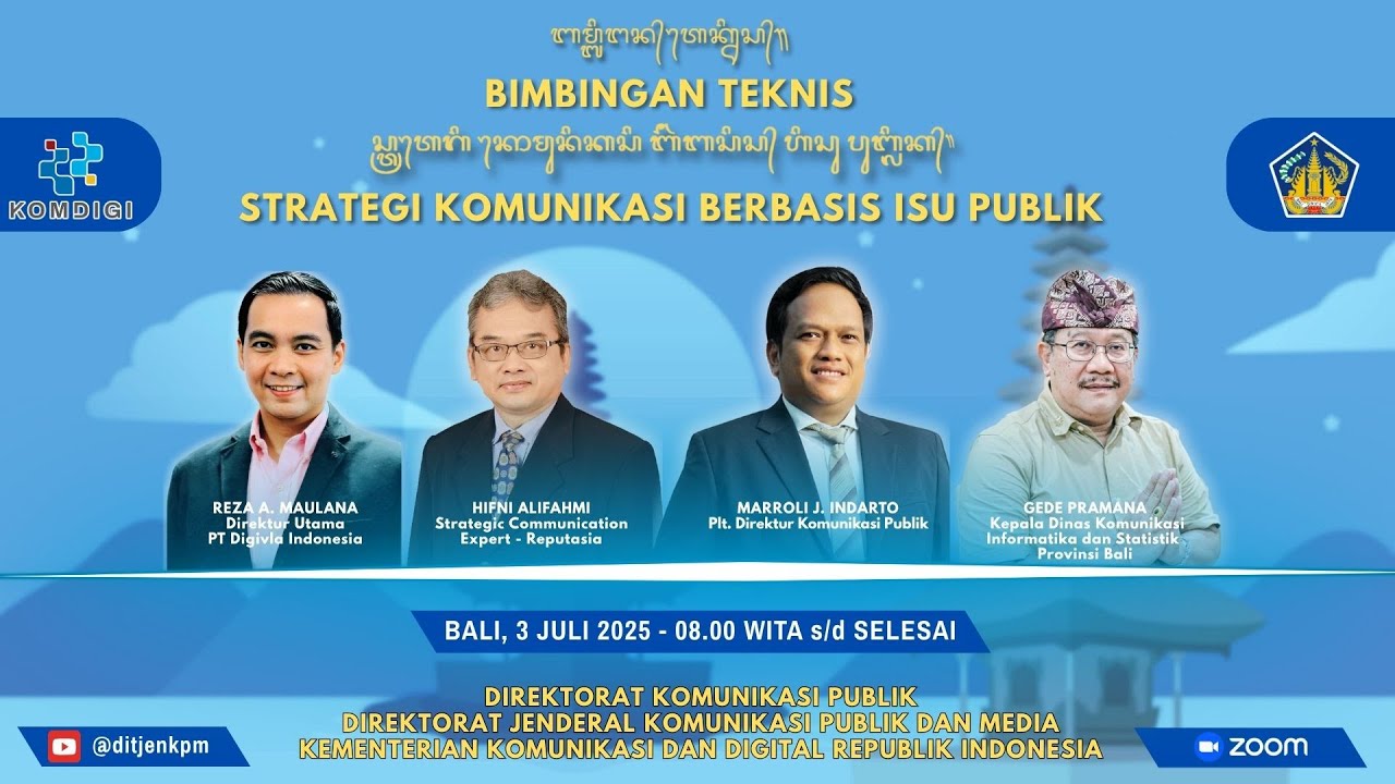 Bimbingan Teknis Strategi Komunikasi Berbasis Isu Publik