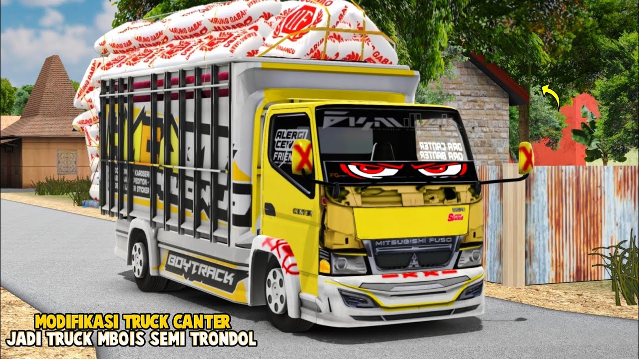 Muat Cabai Import Naik Truck Canter Mbois Semi Trondol Racing😂ES Truck Simulator ID
