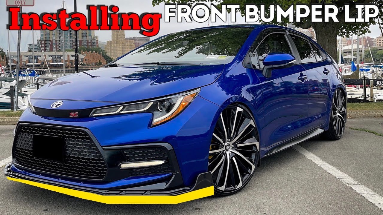 Installing Front Bumper Lip on TOYOTA COROLLA 2020 plus - The Easy Way!
