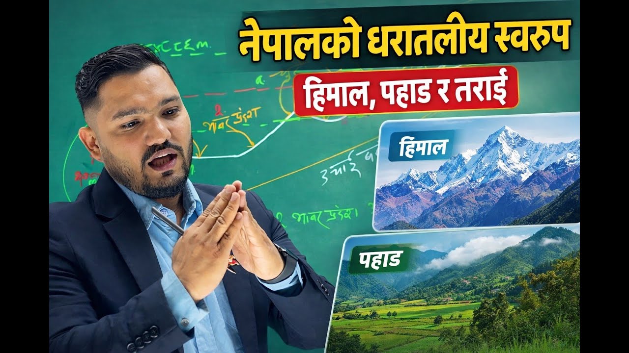 नेपालको धरातलीय स्वरुप | Rajendra Rawat | हिमाल–पहाड–तराई