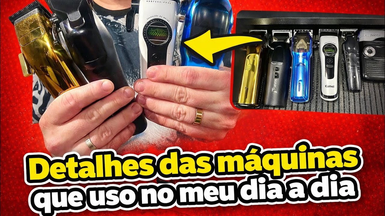 Review das máquinas que uso na barbearia  #kemei #barber #unboxing #viral #viralvideo #haircut 