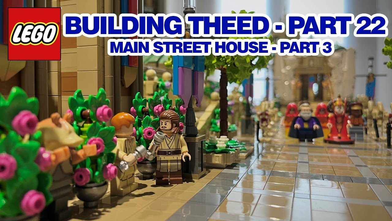 Building Theed - Part 22 - Main Street House - Part 3 - a LEGO Star Wars MOC