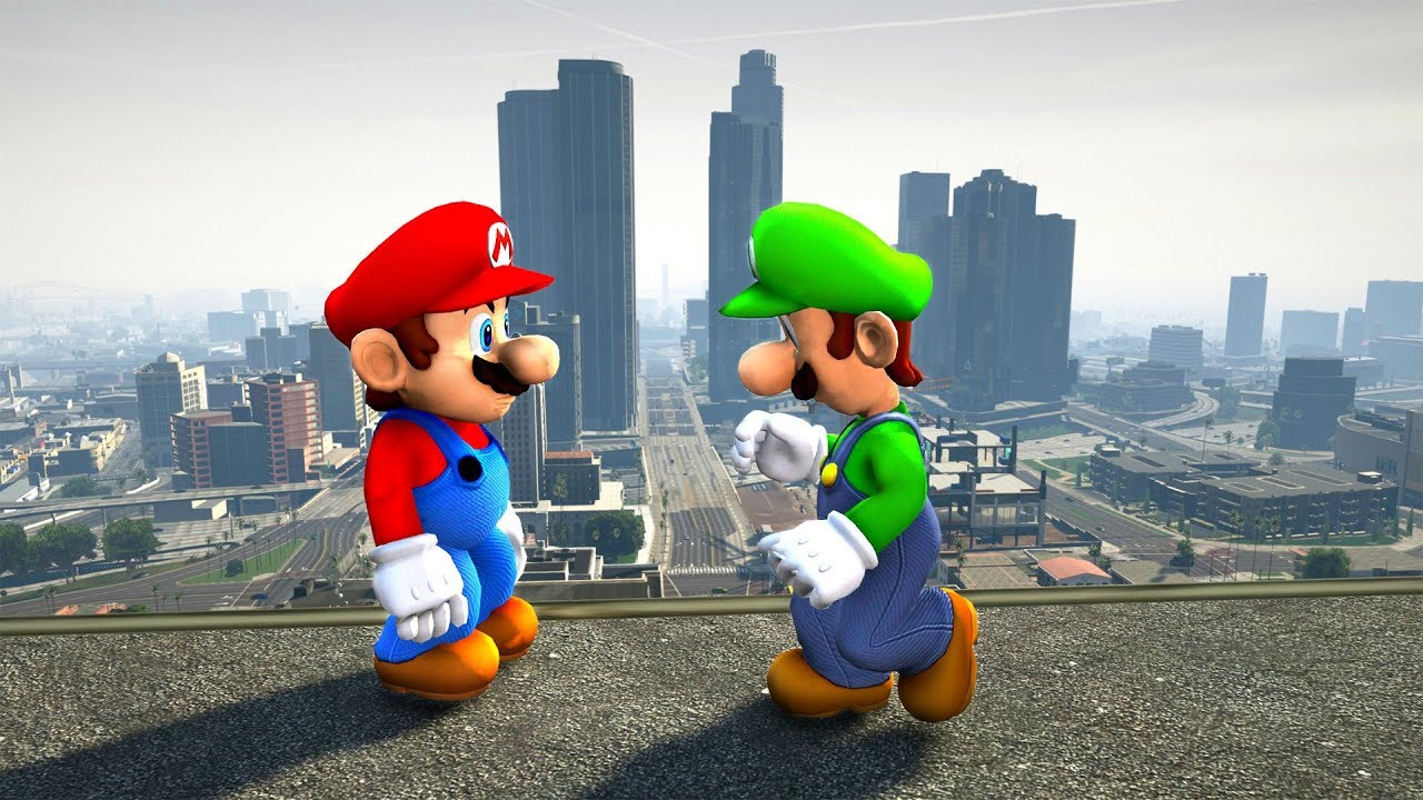 GTA 5 MARIO vs LUIGI Ragdolls Compilation (Euphoria Physics | Funny Moments)