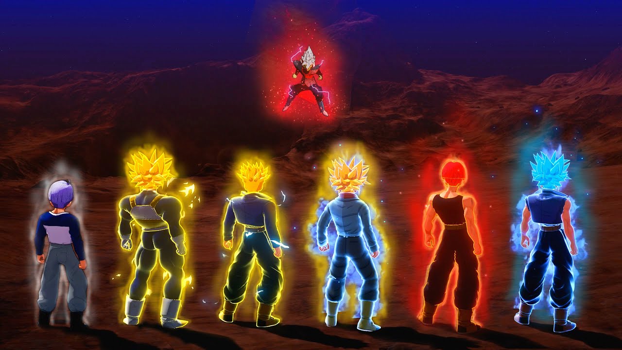 Dragon Ball Z: Kakarot - All Trunks Transformations & Ultimate Attacks (4K 60fps)