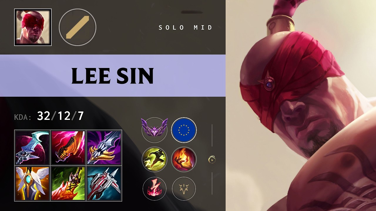 Lee Sin Mid vs Syndra - EUW Master Patch 26.16