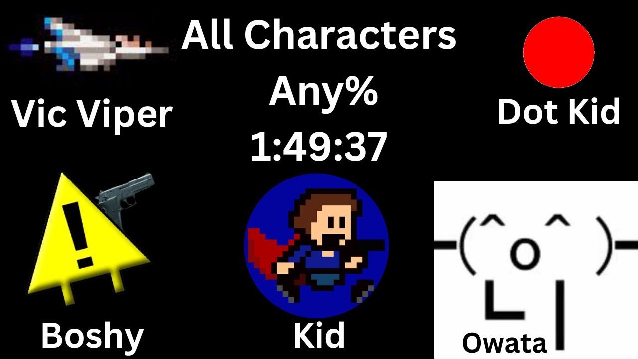 I Wanna Be the Guy Remastered All Characters Any% Speedrun 1:49:37 [WR]