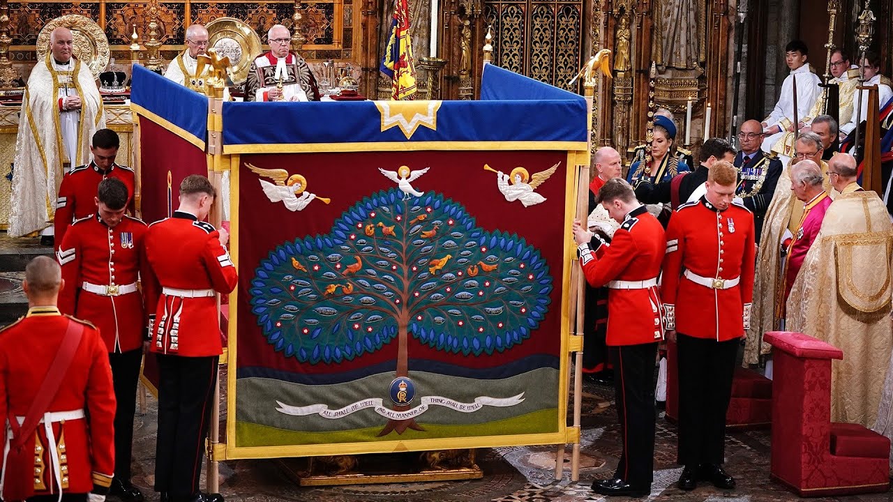 Orthodox anointing screens and Byzantine chant at King Charles III's coronation