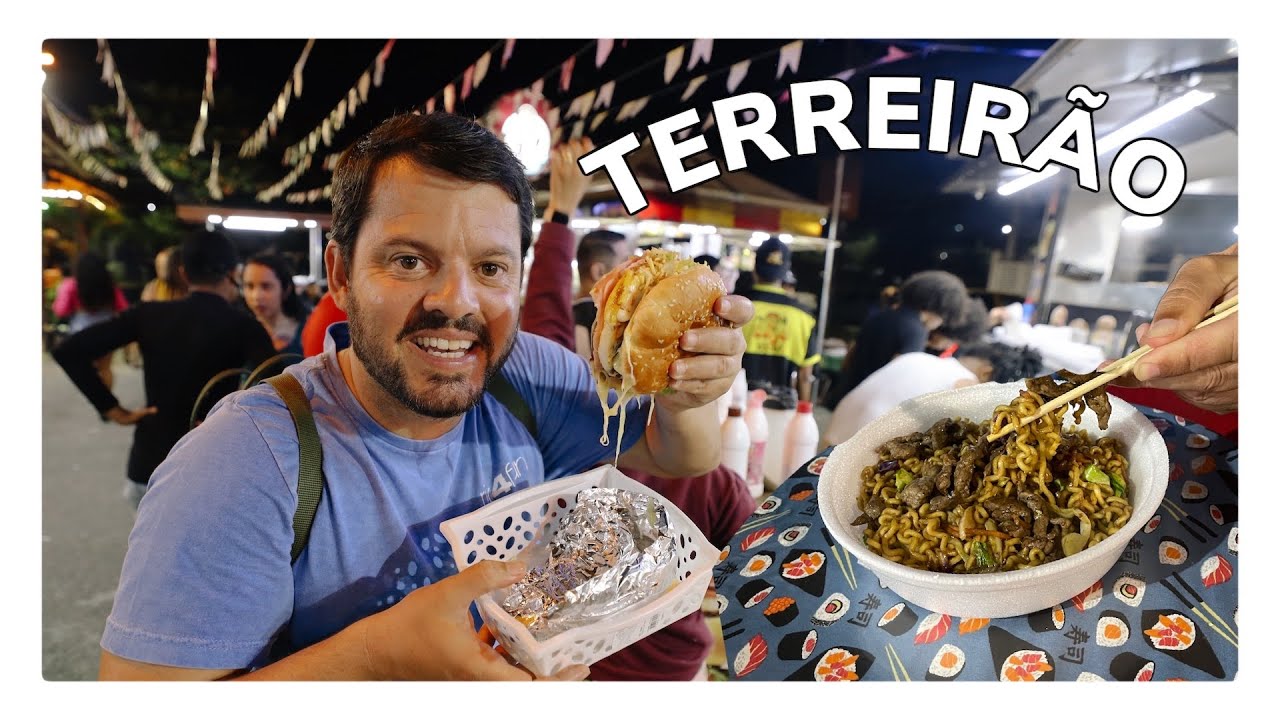 🔥 COMIDA de RUA no Terreirão - Recreio dos Bandeirantes - Rio de Janeiro | RIO4FUN
